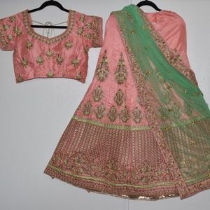 Sarten silk designer Embroidered lehenga choli